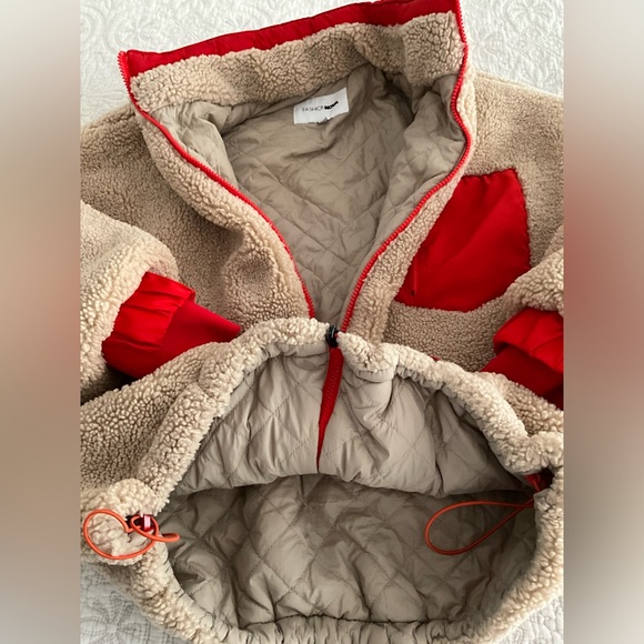 ᴊᴀᴄᴋᴇᴛ ,  ʙʀᴀɴᴅ: ꜰᴀꜱʜɪᴏɴ ɴᴏᴠᴀ  ꜱɪᴢᴇ: ꜱ , ᴄᴏʟᴏʀ : ᴏʀᴀɴɢᴇ/ʀᴇᴅ ᴄᴏᴍʙᴏ - Picture 8 of 12